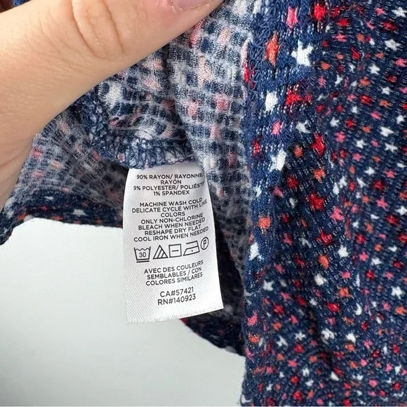 Loft Lou & Grey Women’s Patriotic Stars 4th of July Tank Top Button Down Small - Picture 5 of 9